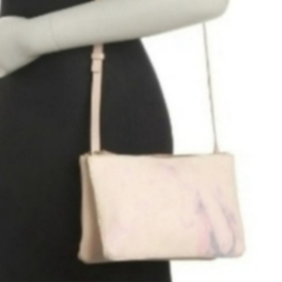 LUCKY BRAND 2-in-1 Convertible Leather Canvas Macademia NWT - Picture 2 of 8